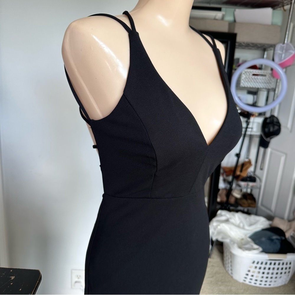 LULU’S ALL THIS ALLURE STRAPPY BACKLESS MERMAID MAXI DRESS - Picture 6 of 16